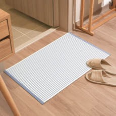 하루의공간 컴피 주방 규조토 발매트, 블루