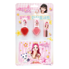 Secret Jouju Star Goddess 兒童美妝套組, 1組, 迷你指甲油 2入+迷你口紅+脣彩盒