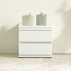 메이크 서랍장, 화이트, 2단