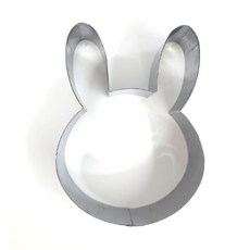 兔子造型不鏽鋼慕斯圈, 1個, 銀色