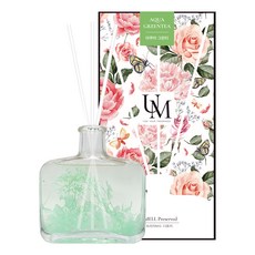 유멜 프리저브드 디퓨저 + 화이트 섬유스틱 3p, 아쿠아그린티, 200ml, 1개