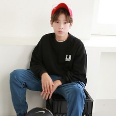 Nanajuni 刷毛內裡 LA 大學T恤