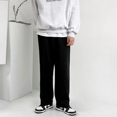 meosidda 男款刷毛舒適長版寬版保暖褲 刷毛款