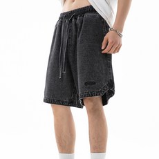 마켓에이 남성용 워시 밴딩 버뮤다 팬츠