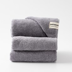 天然植物染有機毛巾 170g 40支精梳棉, 5個, 暖灰色