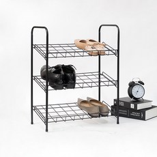 LIKEHOUSE 鐵製鞋櫃 黑色, 1個