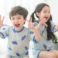 bonumam 童款5分透氣居家上衣褲子套裝