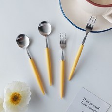 Bogen 艾菲爾餐具組 銀色 維他命, 茶匙 2p + 茶叉 2p, 1套