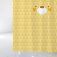 北歐風格浴簾 sc878+不鏽鋼掛鉤 12入+窗簾掛桿 白色, 混色