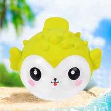 파스텔펫 반려동물 바다 라텍스 장난감, 복어, 1개