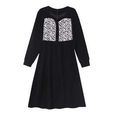 孕婦泡泡袖排扣連身裙