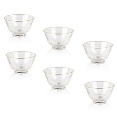 Massifirenze金色線條Shot玻璃 圓形, 6個