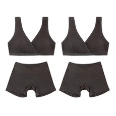 IUNIQUE 哺乳內衣 2入+四角內褲 2入