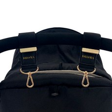 DROMA 旋轉金色推車掛鈎, 黑色, 2個