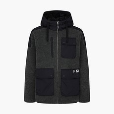 NEPA 男款口袋連帽絨毛外套