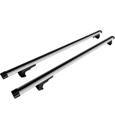 Riverfox 車用 SUV 車頂橫桿, 銀色/黑色, 2個