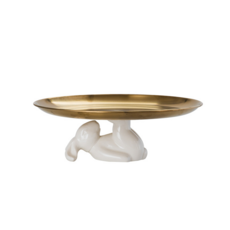 Wassup Gold Tray 兔子陶瓷首飾配件存儲 02 20 x 12.5cm, 1個
