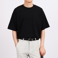 DKA 남성용 보송이 아이스 반팔 니트 티셔츠 F05C4_tn5119