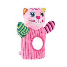 Toyloft Jolly Baby Animal Baby Hand Puppet 粉紅貓, 1個