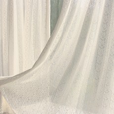 ANDCOTTON 花朵小窗遮光簾 迷宮, 米白色