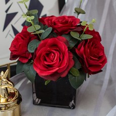 GAPANG 花束 TESI046 + 花盆, 3號 紅色