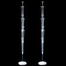 PARTYSHOW 19支氣球棒支架 160cm, 混合顏色, 2個