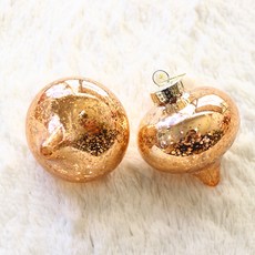 Dawoo F&G 聖誕水銀水滴球 2入, 銅色, 2個