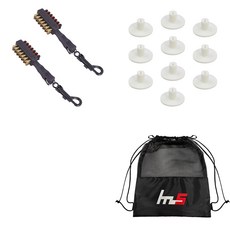 NAYASTYLE 高爾夫球桿頭清潔器 2入 隨機出貨+TPE 高爾夫超短球釘 10入 隨機出貨+收納袋組合 GFYP-31-5+168-2PU, 混合顏色