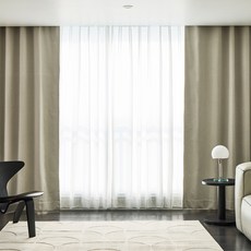 HANSSEM 標準Luce完美遮光窗簾, 淺米色