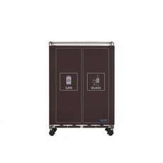 SENSE Q 2格多用途分類垃圾籃 32L, 1個, 棕色