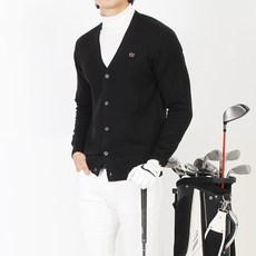 Mineflow 男士高爾夫開襟衫 DW 羊毛針織開襟衫