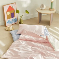 farfe 韓國製造 Toto 60支生物水洗棉午睡被套組, 粉紅色