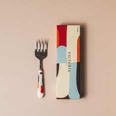 Dr.HOWS 維多利亞陶瓷上菜叉, 白色, 單支叉