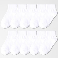 NO DESIGN 學生基本款素色短襪組 10雙