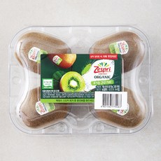 제스프리 뉴질랜드 유기농산물 그린키위 4입, 380g, 1팩