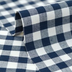 渲染格紋20支平織綿布 SH-256, 海軍藍, 1張