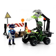 playmobil 摩比人 入門警察和驅除風險訓練玩具, 1個
