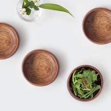 NICOTT 木碗 S, 木頭色, 4個