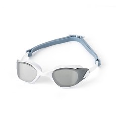 KeepSwimming 競速選手用鏡面泳鏡, 1個, 石白色