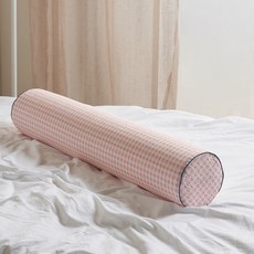 Rubber Tree I'm So Cool 泡泡紗長抱枕套組, 珊瑚格紋