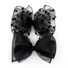 CHENNY BONGBONG 女童透視感大蝴蝶結髮夾組