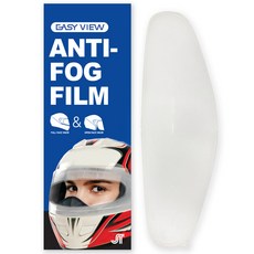 EASYVIEW 機車安全帽防霧膜 全罩式/半罩式兩用, 透明