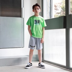 KISPO 男童涼感透氣Kadeco五分上下衣套裝