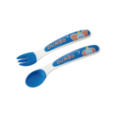 Skater Jami Loft 嬰兒湯匙 + 叉子組, 1套, 小飛象 Puchifriends