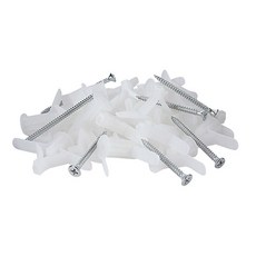 石膏板膨脹螺絲 大號 50個 + 螺絲 50個 套裝, 1組