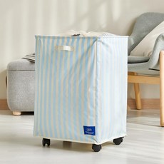 Modern House 附輪方便移動 ETF 洗衣籃 80L, 天空藍