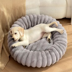 DING DONG PET 寵物毛球貂絨坐墊靠墊, 灰色, 1個