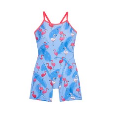 RUNIDUCK 女童 BLUE DANCE MINGO V 背 4 件套半身泳衣