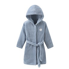 三色經典浴袍 90, 藍色, 1個