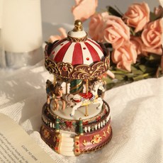 JINSIM DESIGN Marronnier古董復古旋轉木馬音樂盒, 混合色